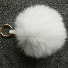 china suppliers rabbit fur pom poms pompom keychain fox fur ball/fashion fur