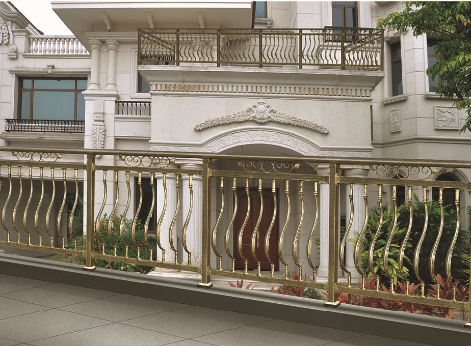 Beautiful Decoratived Aluminum Railing Designs For Villa, Aluminum Handrail For Outdoor Bacony