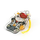 Baigedi promotional personalized vograce transparent plastic acrylic custom acrylic keychain
