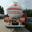Packaging Customization Lpg Trailer CIMC Honto 3 Axle 46 M3 LPG Tank Semi Trailer Truck
