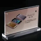 Custom T shape table plexiglass menu holder/acrylic sign holder