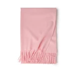 2019 new design popular custom logo comfortable soft 100% cashmere wool scarves