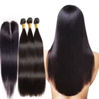 Double Drawn 10A Grade Natural Brazilian Virgin Hair,Free Sample Hair Bundles With Closure