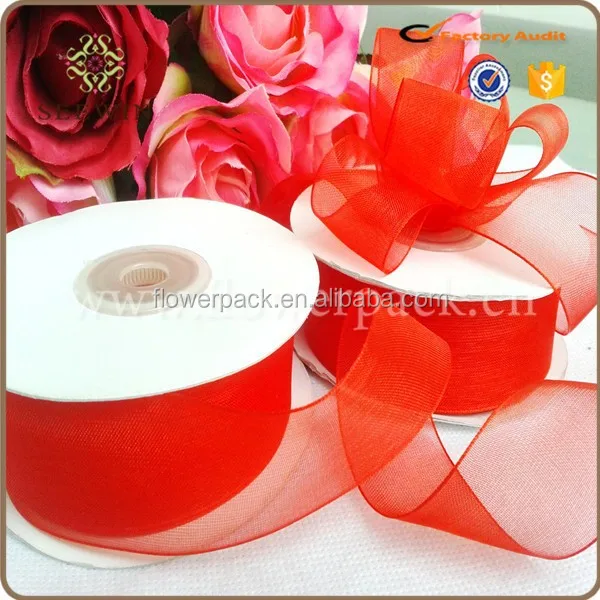 bronzed organza ribbon