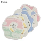 New embroidered 100% cotton gauze 6 layers baby bib bandana reversible washable China factory
