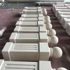 Customized outdoor beige limestone baluster