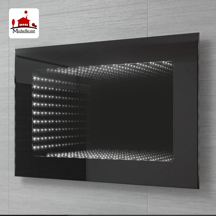 Современные Смарт подсветкой зеркала 800x600 ванная светодио дный LED освещенные 3d Декоративные бесконечность зеркало