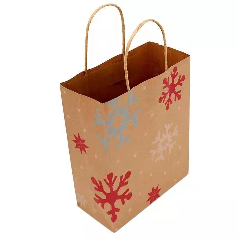 color and size christmas kraft paper bag bag type gift paper bag