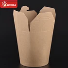 32 oz 26 oz disposable kraft take away paper noodle box