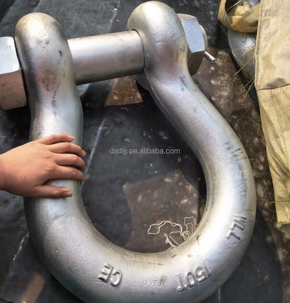 us type bow shackle with bolt and nut