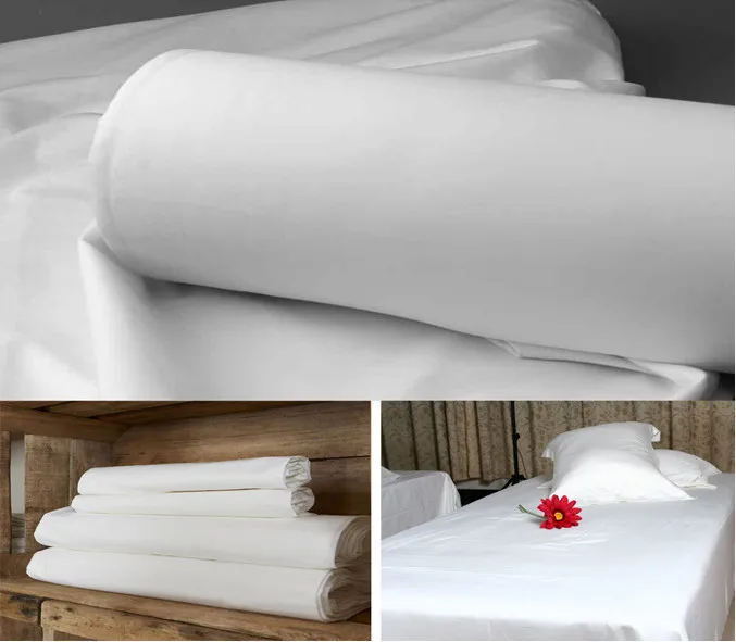 パーケール平野白100%綿生地用ホテルのベッドシート仕入れ・メーカー・工場