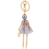 Doll Keychains Pendant Alloy Key Ring Handmade Gold Color Key Chain