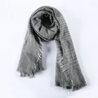 high quality 100% polyester brushed fashionable turkey printing scarf
