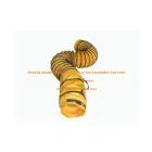 orange pvc fire resistant flexible air ducting with carry bag
