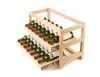 High quality smart pull out Solid wood wine storage rack drawer type sliding wine rack
