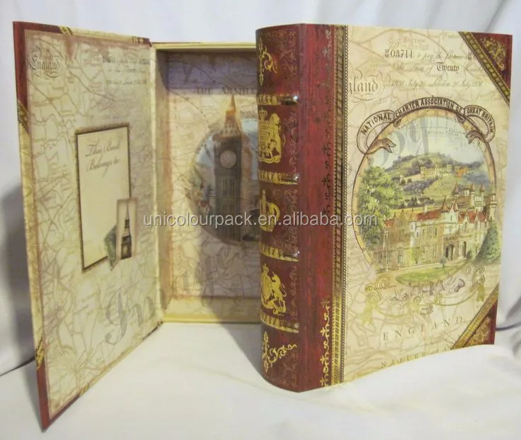 hot sale best selling paper cardboard luxury book shape gift