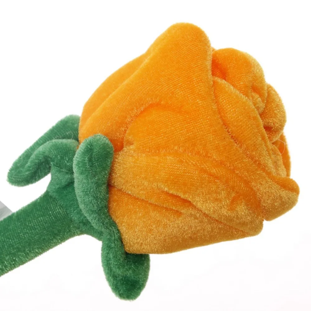 Colorful Artificial Soft Rose Flowers Beautiful Stuffed Plush Rose for Home Decoration