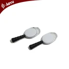 retractable badge reel with rubber holder for pen /pencil suit for different size of pen