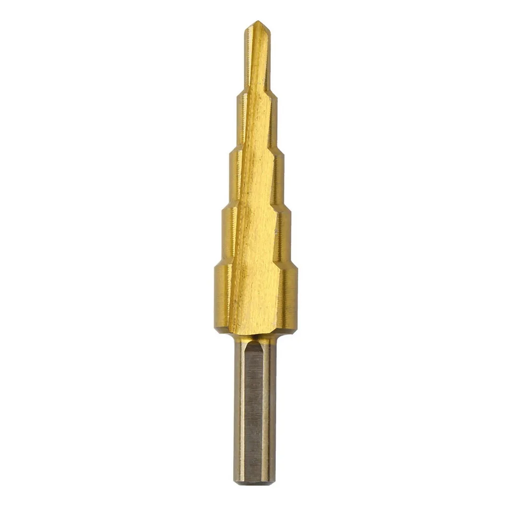 3Pcs/lot HSS Steel Large Step Cone Titanium Coated Metal Drill Bit Cut Tool Set Hole Cutter 4-12/20/32mm Wholesale