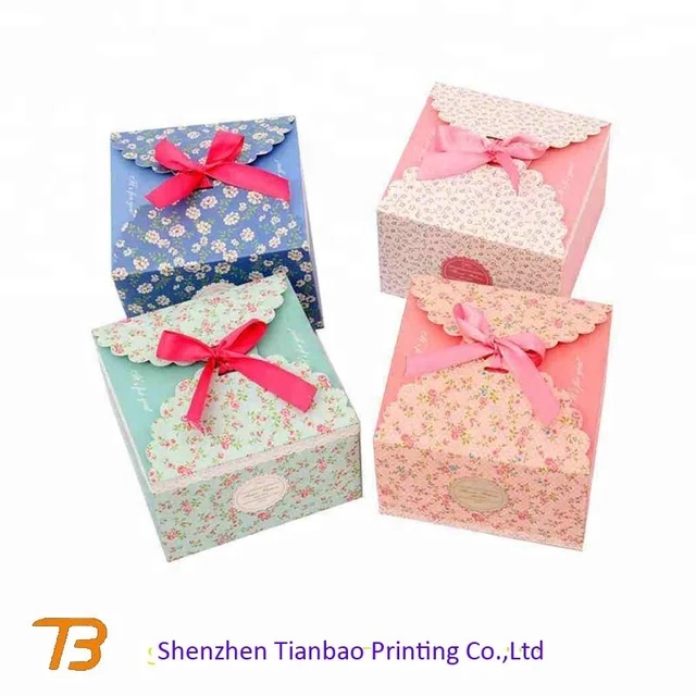 heart shaped romantic craft sweet paper candy box for wedding