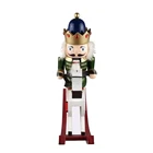Christmas gift character europe style rocking horse nutcracker soldier arts and crafts