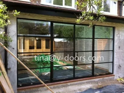 Professional Wrought Iron French Entry Barn Sliding Glass Door Designs