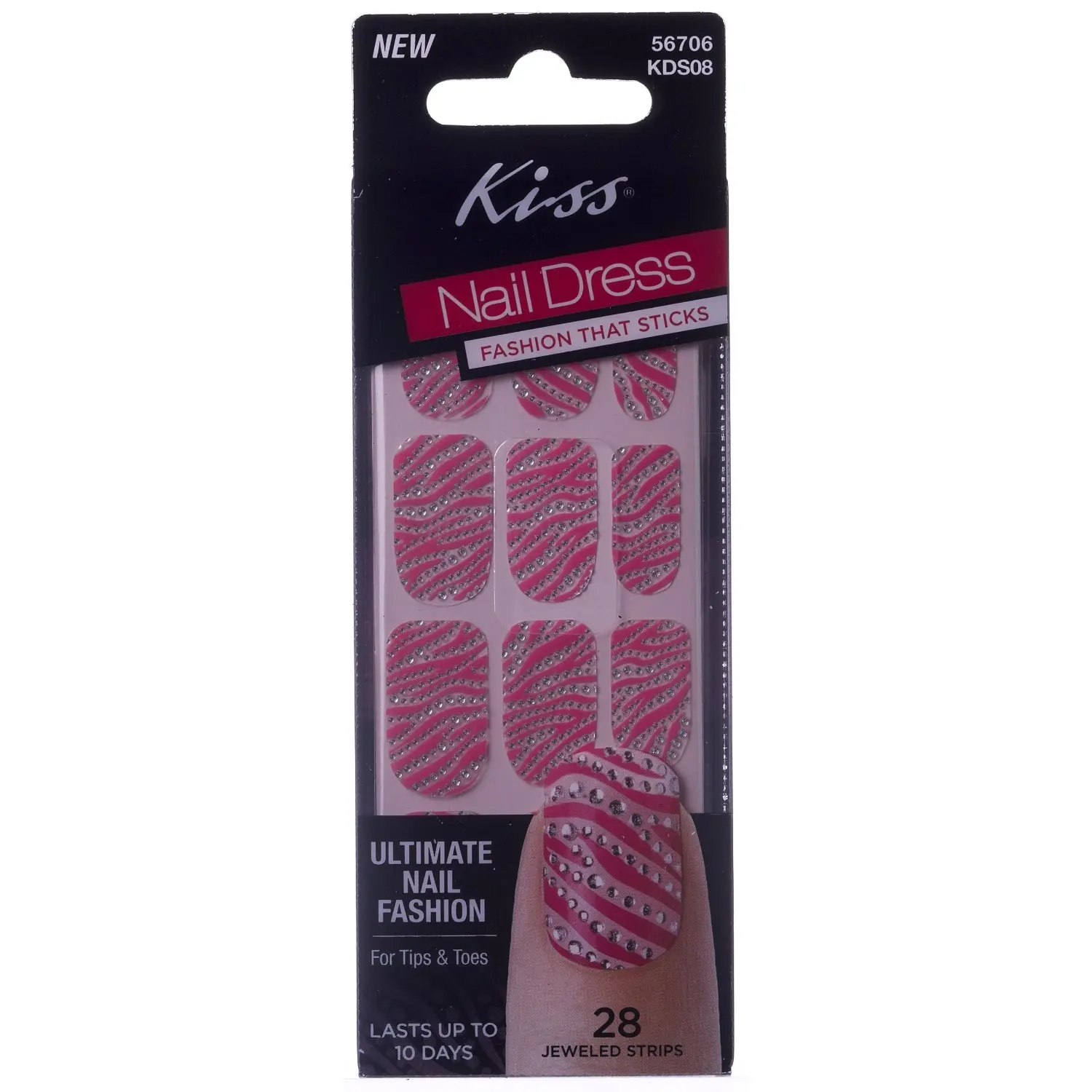 kiss kds08 cocktail cocktail nail strips