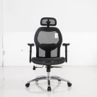 Ergonomic Mesh office chair high adjustable Armrest Company Office Swivel Clerk Chairs Staff Chair With Headrest