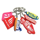 Wholesale rubber key chain, custom rubber 3D soft pvc keychain,pvc key ring