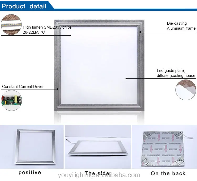 eco-friendly smd slim led flat panel light 30x60cm with tuv driver