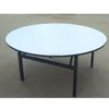 PVC Plywood Metal Leg Round Folding Dining Table
