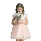 Fashion Short Sleeve Baby Dresses for Party Wear