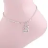 Hot Sale Fashion Beach Jewelry Crystal Letter S Anklet For Women Jewelry