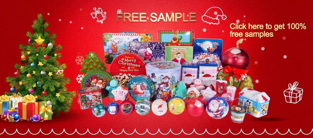 good quality printing luxury christmas chocolate tin box
