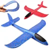 EPP Foam Hand Throw Airplane Outdoor Launch Glider Plane Kids Gift Toy 48CM Whirl Glider Airplane Interesting Toys With Light