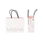 Promotional eco-friendly custom paper tote bag recycled custom white kraft paper shopping bag for gift packing