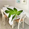 Palm Leaf Tablecloth Waterproof Cotton Table Cover for Kitchen Dinning Tabletop Linen Decoration