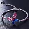 China Oem Manufacturer embellished with crystals from Swarovski Jewelry Flower Bangle