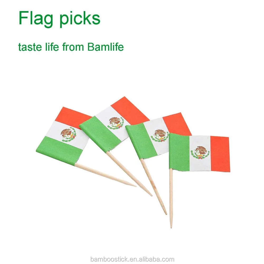 mexican flag toothpicks for party