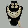 S-123 Xuping luxury designs gold plated indian bridal jewelry set for wedding, gold jewelry set women