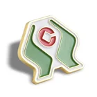 custom logo metal pin badge / welcome OEM/ODM metal badges