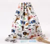 stock selling canvas backpack WITH animal cartoon printing