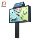 Metal Material Solar Billboard LED Light Box Outdoor Advertising Digital Billboard