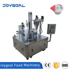 Automatic Rotary Cup Filling Sealing Machine for Yogurt with Aluminum film