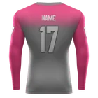 sublimated polyester spandex rash guard tight for women