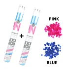 Boomwow Pink Blue Gender Reveal Secret Concealed 30cm 45cm 60cm Confetti Cannon Shooter Party Poppers