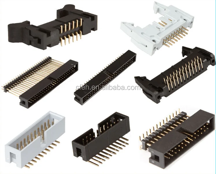 pcb used straight right angle smt with 1mm 1.27mm