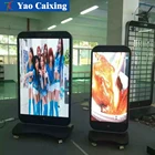 Outdoor waterproof column advertising machine LED display,Full color mobile interactive advertising
