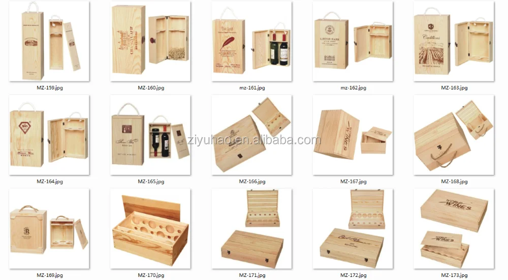 high quality red wine wooden box,magnum wine box