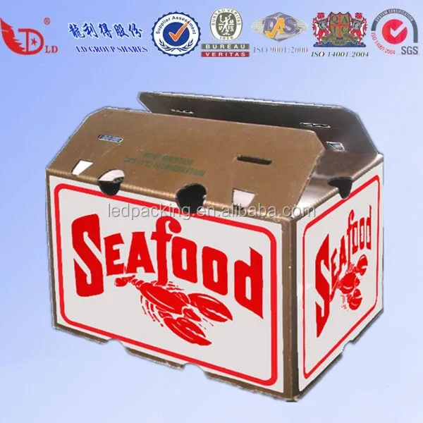 Corrugated Frozen Fish Packing Boxes and Frozen Beef Box, View Frozen